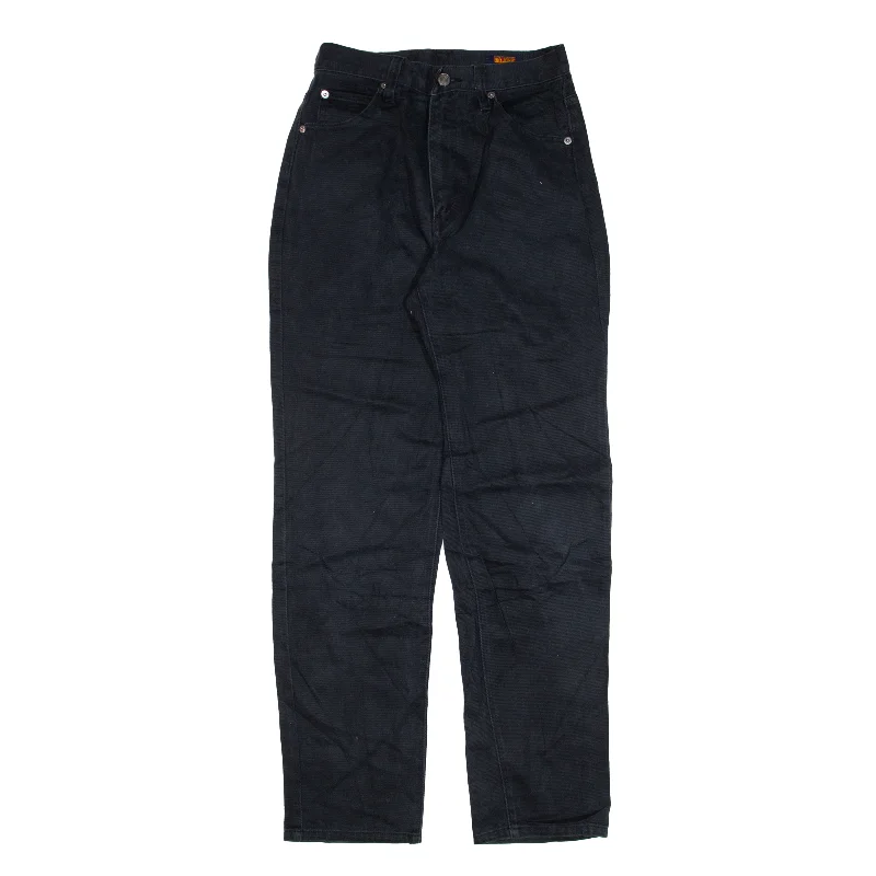 BIG JOHN Jeans Black Denim Regular Boyfriend Womens W25 L30 Casual Loose Fit Jeans