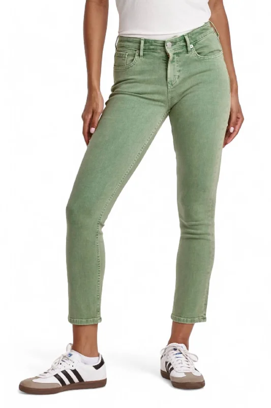 Blaire High Rise Jean In Nephrite Elegant Dark-Wash Bootcut Jeans