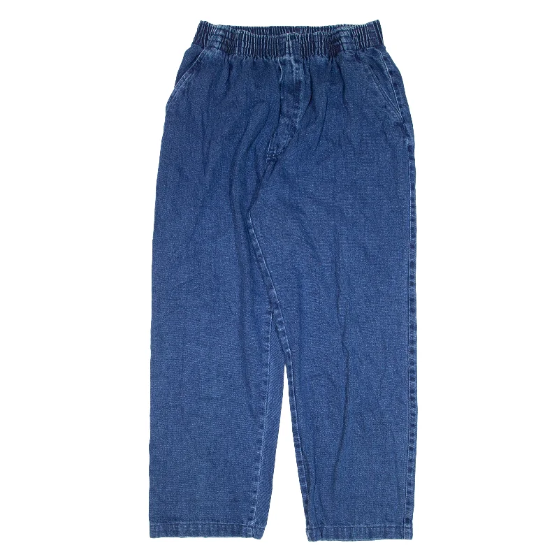 BUCK & BUCK Jeans Blue Denim Relaxed Tapered Womens W26 L27 Elegant Tapered Leg Denim