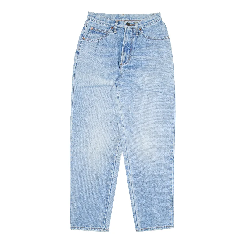 CASTER Jeans Blue Denim Regular Mom Womens W24 L28 Fashionable Bootcut Jeans