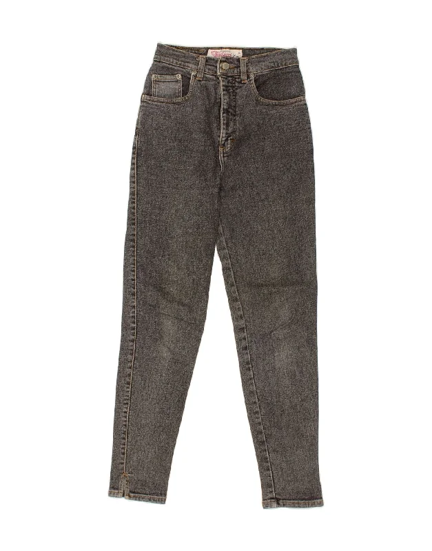 CASUCCI Womens High Waist Skinny Jeans IT 44 Medium W26 L27 Grey Cotton Trendy Skinny High-Waist Jeans