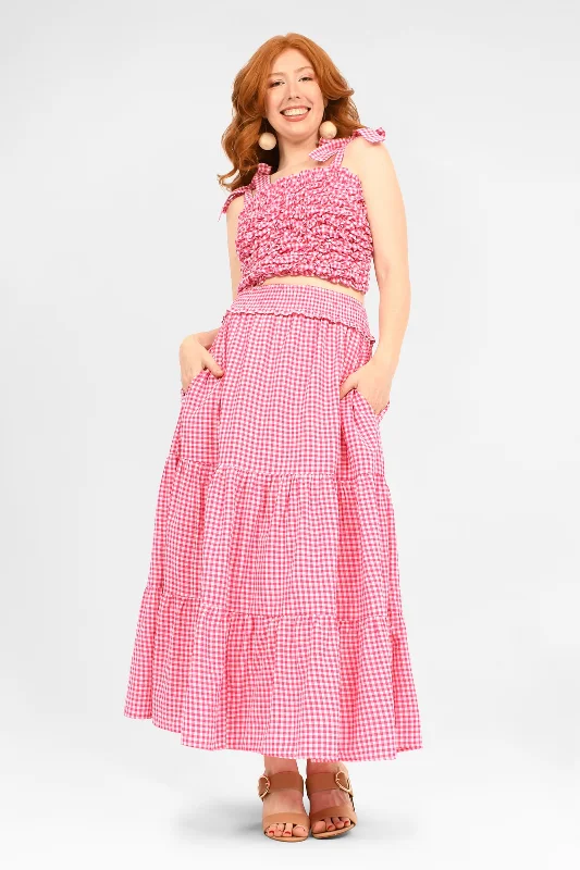 Aurora Maxi Skirt denim skirt trendy