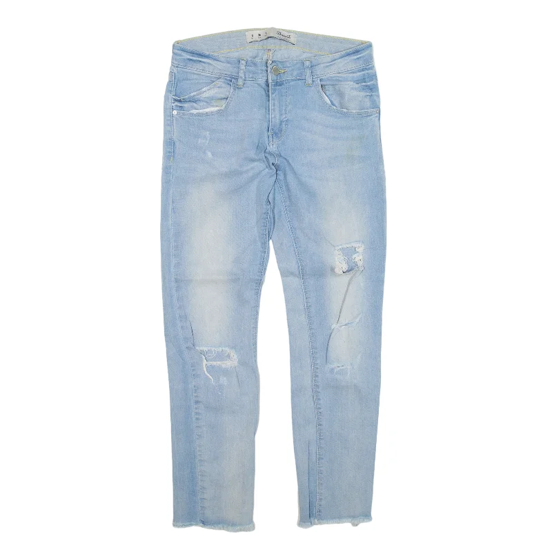 DENIM CO Distressed Jeans Blue Denim Slim Skinny Womens W26 L24 Chic Faded Blue Jeans DENIM CO Distressed Jeans Blue Denim Slim Skinny Womens W26 L24 Chic Faded Blue Jeans
