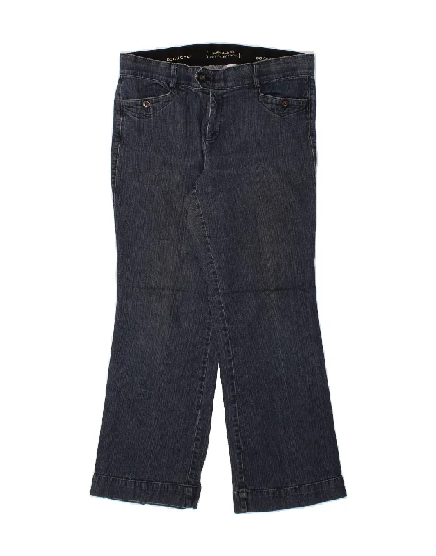 DOCKERS Womens Straight Jeans US 14 XL W36  Blue Cotton Stylish Paperbag Waist Denim