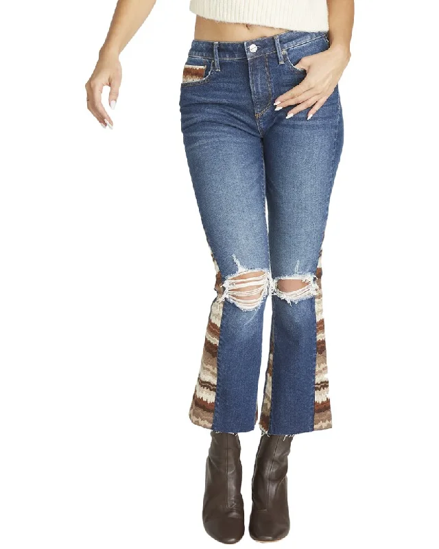 Driftwood Jeans Indie Dark Wash Crop Boot Jean Comfortable Flare Leg Jeans