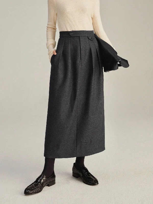BerryBetty - Essential Maxi Skirt denim skirt classic