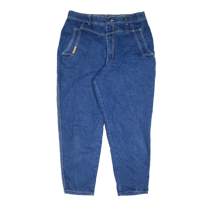 GITANO Jeans Blue Denim Regular Mom Womens W31 L26 Comfortable Dark Wash Jeans