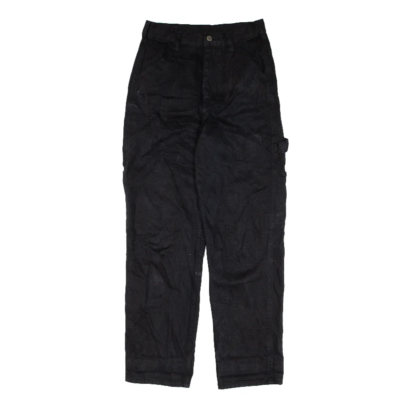 J. GALT Carpenter Jeans Black Denim Slim Straight Womens W25 L27 Trendy Low-Rise Bootcut Jeans