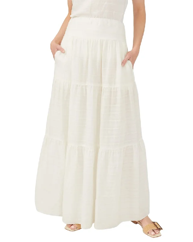 J.McLaughlin Solid Ophelia Skirt denim skirt stylish