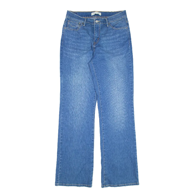 LEVI'S 512 Jeans Blue Denim Slim Bootcut Womens W28 L32 Elegant Tapered Leg Denim