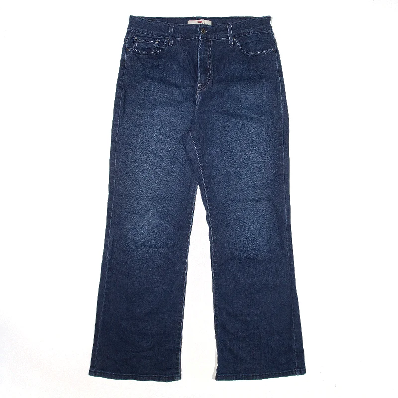 LEVI'S 512 Embellished Pocket Jeans Blue Denim Slim Bootcut Womens W32 L29 Chic Double Waistband Jeans