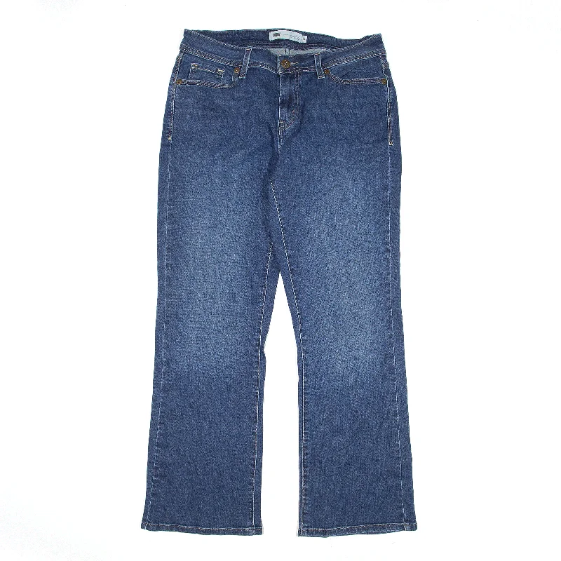 LEVI'S 529 Curvy Jeans Blue Denim Regular Bootcut Womens W30 L29 Classic Button Fly Jeans