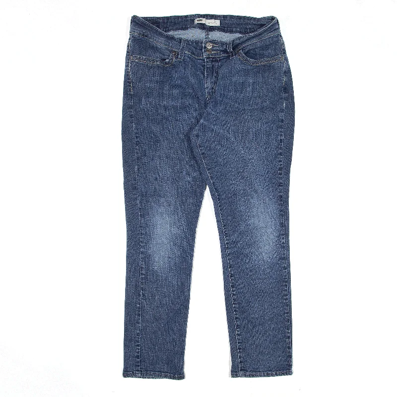 LEVI'S 529 Curvy Jeans Blue Denim Slim Skinny Womens W31 L27 Cozy Tencel Blend Denim Jeans