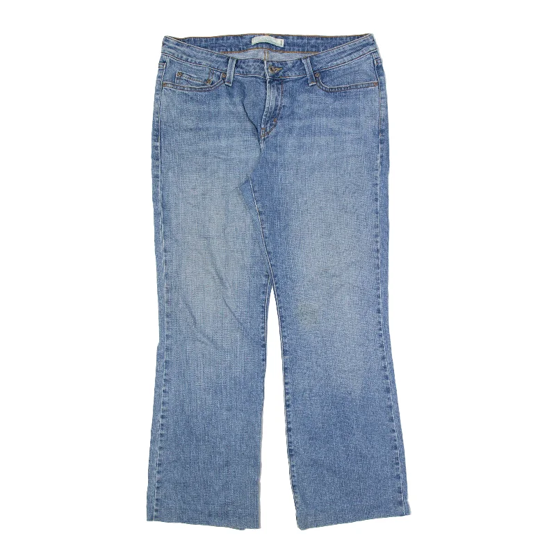LEVI'S 545 Jeans Blue Denim Regular Bootcut Stone Wash Womens W32 L28 Stylish Paperbag Waist Denim