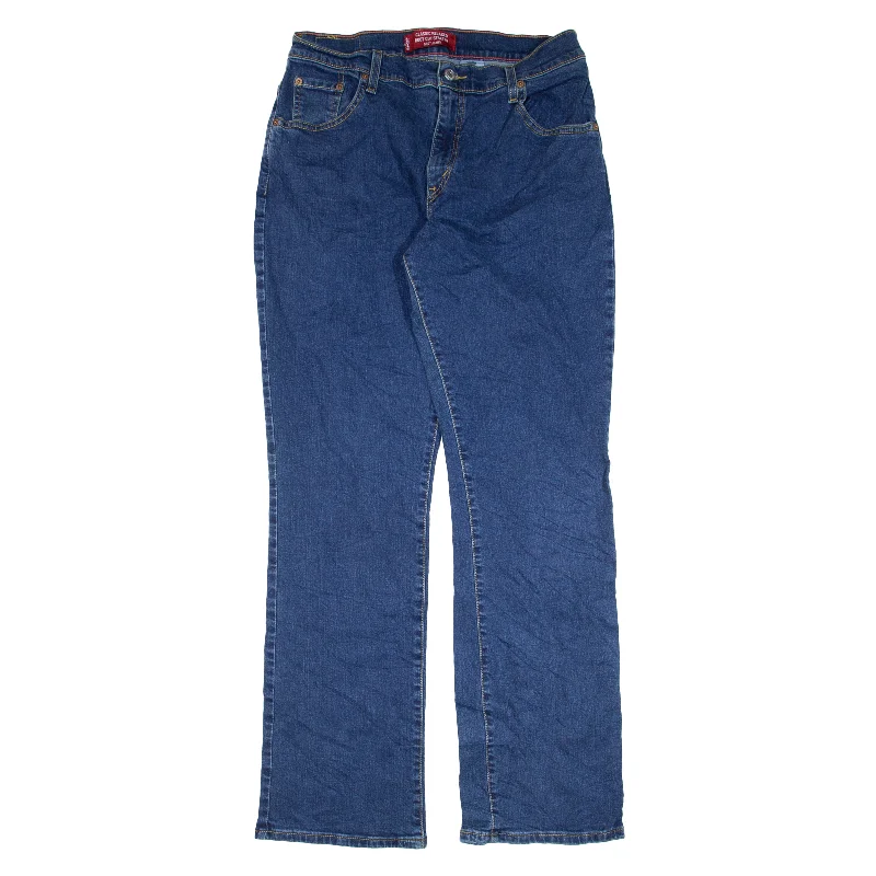 LEVI'S 550 Jeans Blue Denim Relaxed Bootcut Womens W28 L32 Trendy Classic Fit Jeans