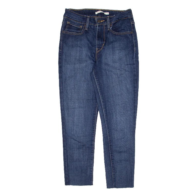 LEVI'S 721 Jeans Blue Denim Slim Skinny Womens W24 L22 Comfortable Mid-Rise Jeans