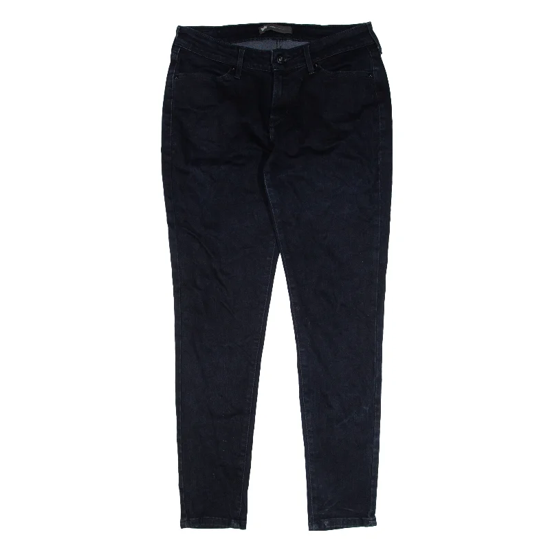 LEVI'S Jeans Black Denim Slim Skinny Womens W30 L32 Fashionable Distressed Jeans