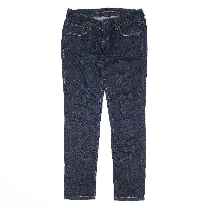 LEVI'S Jeans Blue Denim Slim Skinny Womens W26 L27 Elegant Dark-Wash Bootcut Jeans
