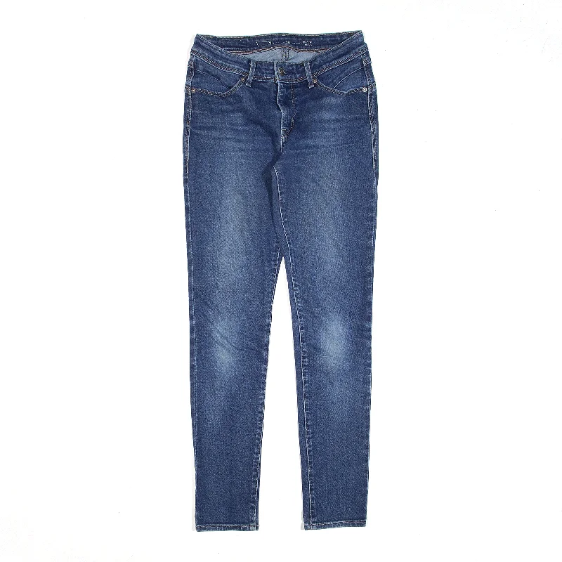 LEVI'S Mid Rise Blue Denim Slim Skinny Jeans Womens W26 L30 Comfortable Stretch Denim Jeans