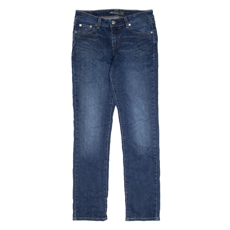 LEVI'S Mid Rise Jeans Blue Denim Slim Skinny Womens W27 L29 Elegant Tapered Leg Denim