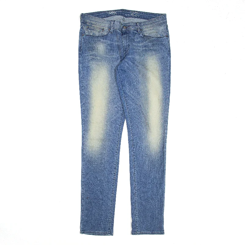 LEVI'S Stone Washed Blue Denim Slim Skinny Jeans Womens W30 L34 Casual Bootcut Ripped Jeans