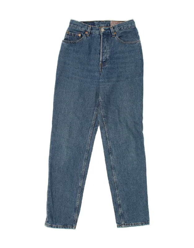 LEVI'S Womens 901 Tapered Jeans W28 L30 Blue Cotton Elegant Wide-Leg Jeans