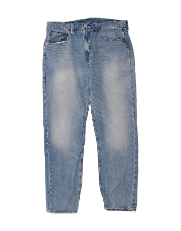 LEVI'S Womens Straight Jeans W32 L28 Blue Cotton Stylish High-Waist Jeans