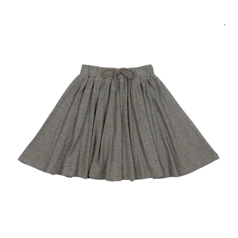 Lil Legs Skirt Light Heather Grey modal blend skirt