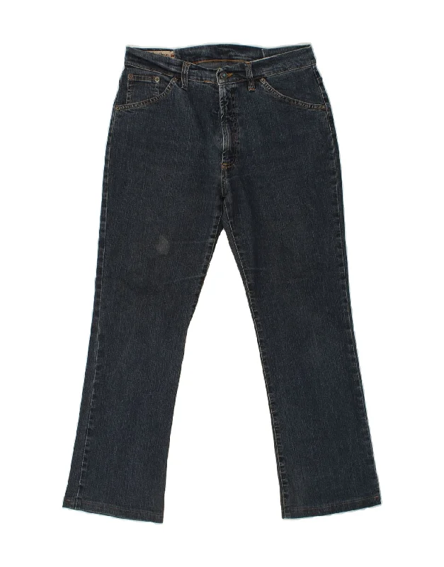 MARLBORO CLASSICS Womens Straight Jeans W33 L27 Navy Blue Cotton Casual High-Waisted Bootcut Jeans MARLBORO CLASSICS Womens Straight Jeans W33 L27 Navy Blue Cotton Casual High-Waisted Bootcut Jeans
