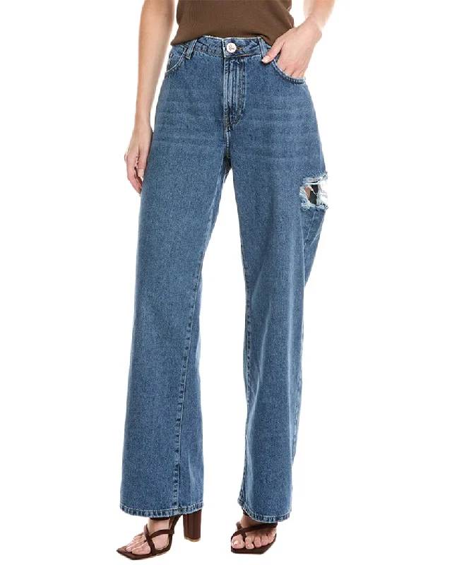 One Teaspoon Jackson Rosewood Wide Leg Jean Comfortable Ankle Jeans