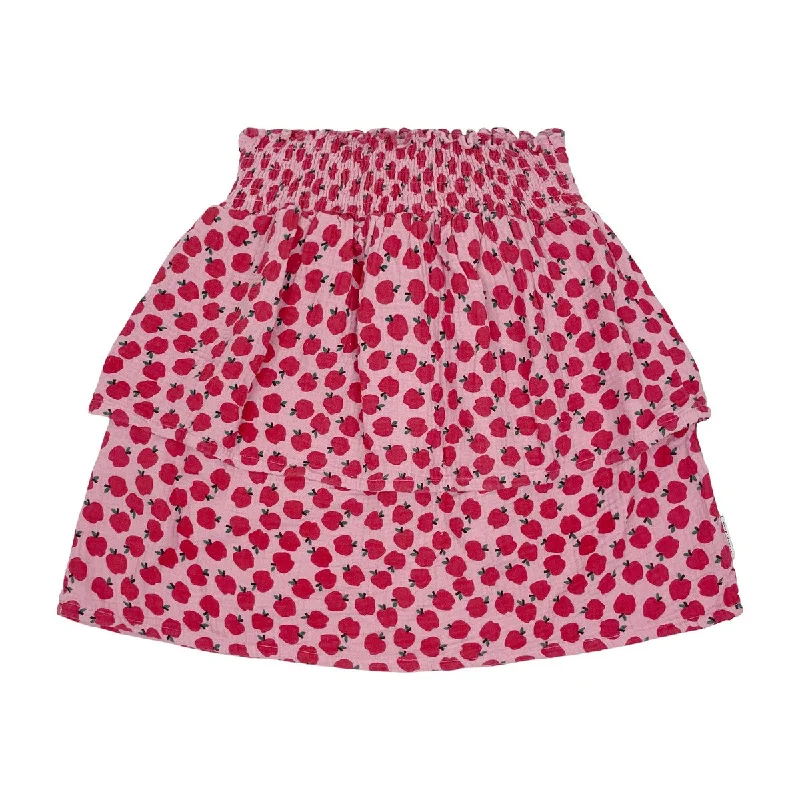 Piupiuchick Light Pink Apples Skirt athletic skirt fit