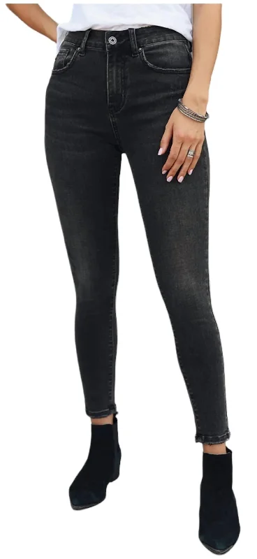 Skinny Jeans In Washed Black Classic Blue Denim Jeans