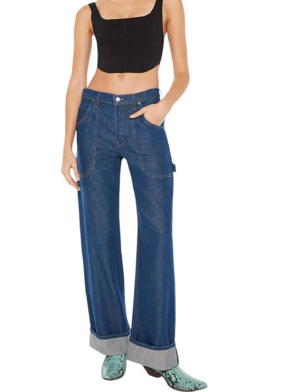 The Smoothie Carpenter Sneak Denim Jeans In Clean Your Plate Cozy Wide-Legged Jeans