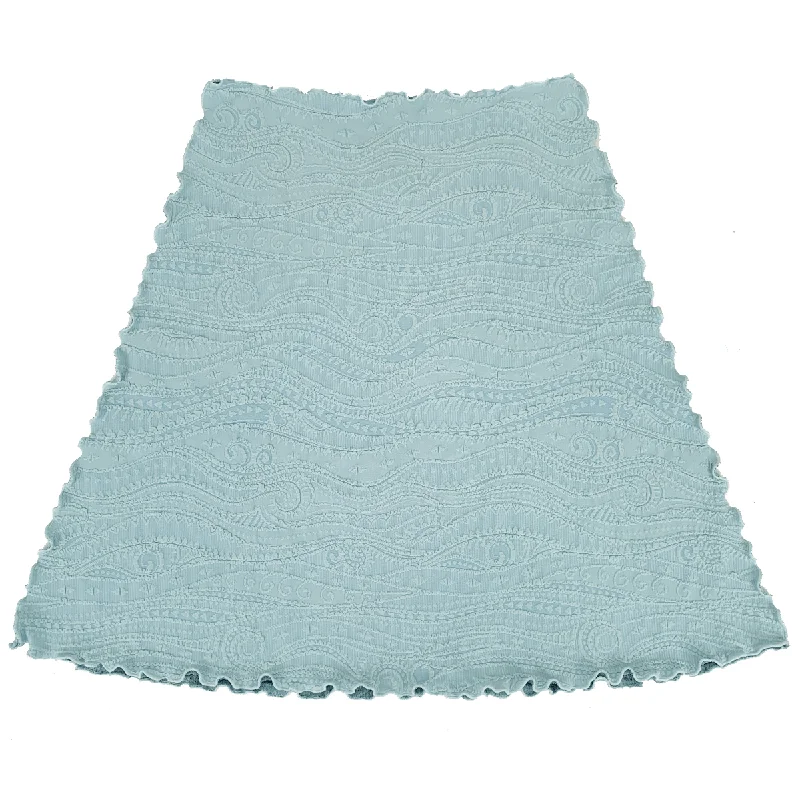 Tourmaline Catty Jacquard Knit Bias Skirt ribbed skirt waist