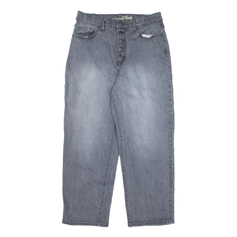 UNIVERSAL THREAD Jeans Grey Denim Relaxed Straight Womens W29 L26 Fashionable Relaxed Fit Denim
