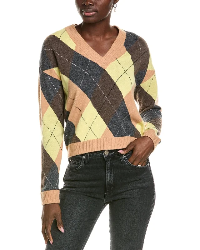 27 Miles Malibu Plaid V-Neck Wool & Cashmere-Blend Sweater Spandex Blend Rayon Blend Denim Blend 27 Miles Malibu Plaid V-Neck Wool & Cashmere-Blend Sweater Spandex Blend Rayon Blend Denim Blend
