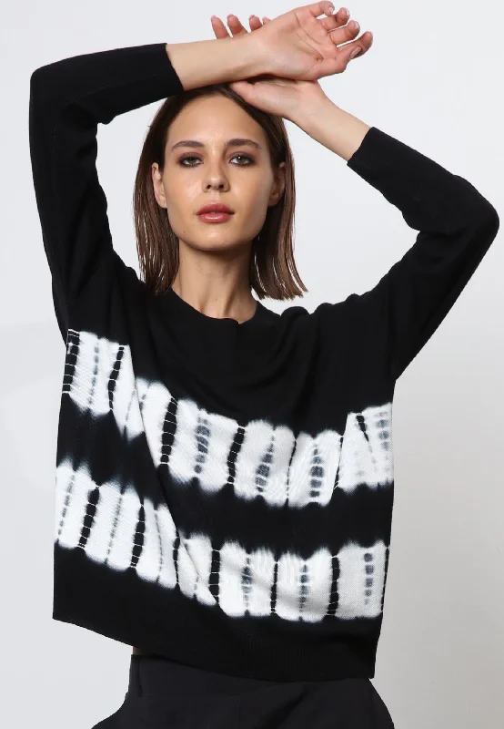 FADE JUMPER FADE PRINT Collared Crew Neck Turtle Neck