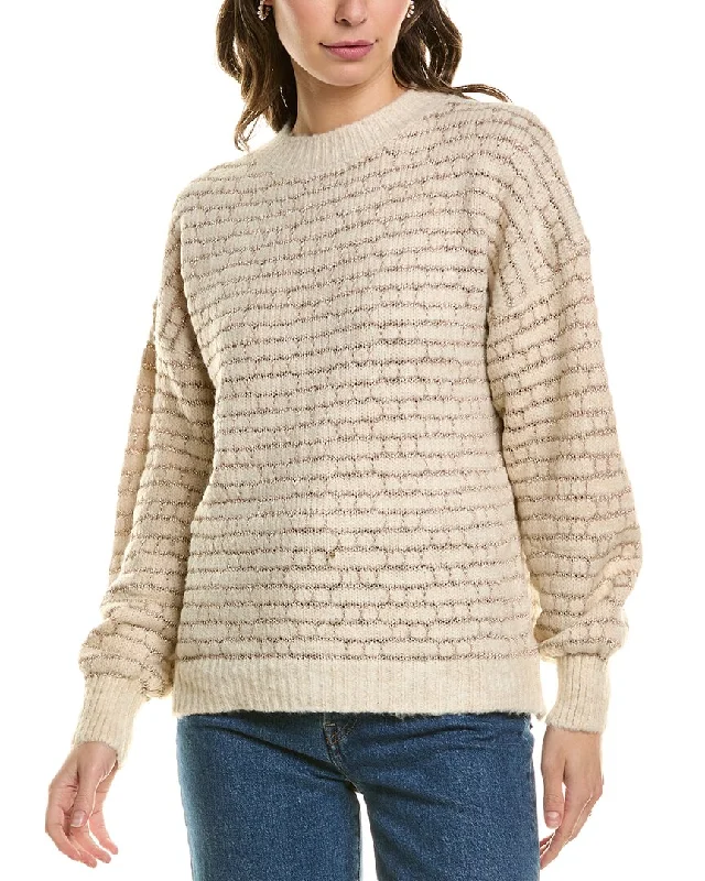 FATE Wool-Blend Sweater Graphic Sweater Embroidered Appliqued