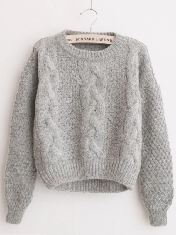 Women Sweaters Warm Pull over And Jumpers Chenille Blend Fleece Blend Nylon Blend