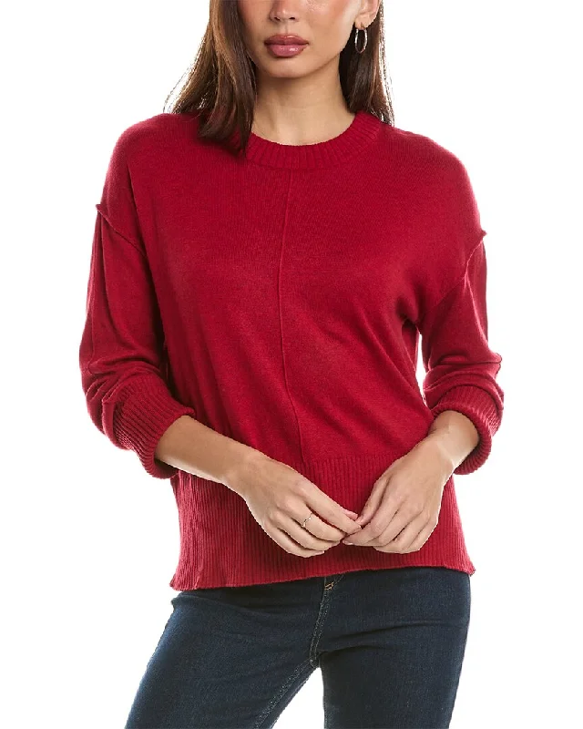 Hannah Rose Bungalow Boxy Cashmere-Blend Sweater Velvet Chenille Corduroy