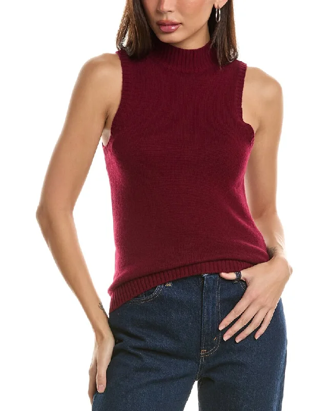 Hannah Rose Mock Neck Wool & Cashmere-Blend Sweater Cotton Fabric Linen Fabric Terry Fabric Hannah Rose Mock Neck Wool & Cashmere-Blend Sweater Cotton Fabric Linen Fabric Terry Fabric
