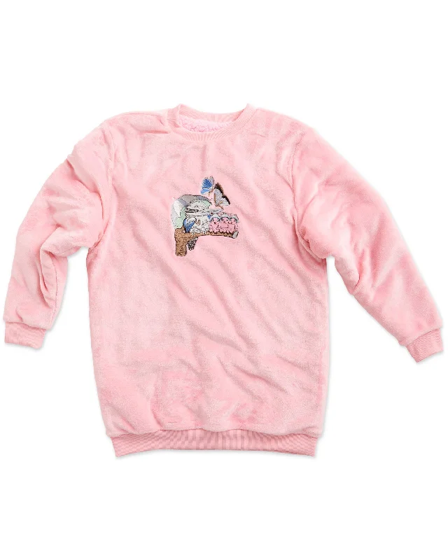 Kip&Co x May Gibbs King Kookaburra Adult Oversized Bedtime Sweater Wool Fabric Cashmere Fabric Tweed Fabric Kip&Co x May Gibbs King Kookaburra Adult Oversized Bedtime Sweater Wool Fabric Cashmere Fabric Tweed Fabric