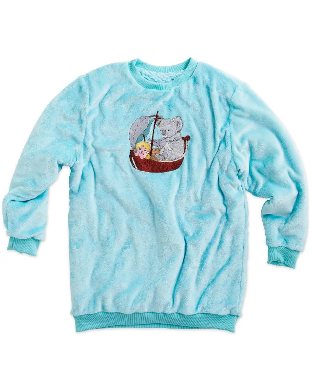 Kip&Co x May Gibbs Koala Cutie Adult Oversized Bedtime Sweater Front Pockets Side Pockets Patch Pockets