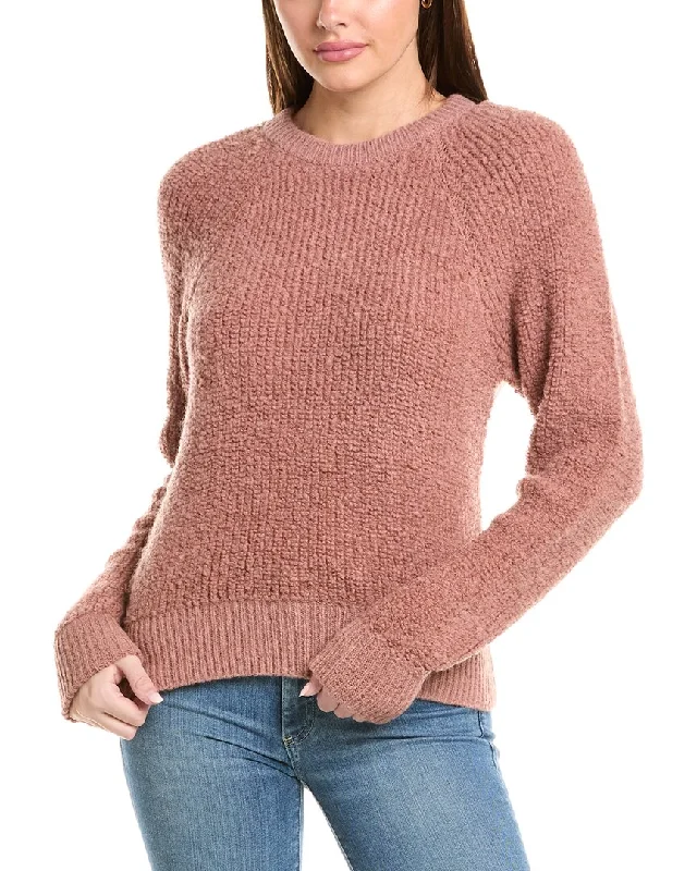 Nation LTD Amal Raglan Alpaca & Wool-Blend Sweater Spandex Rayon Corduroy