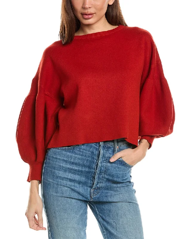 OAT New York Balloon Sleeve Sweater Collared Crew Neck Turtle Neck
