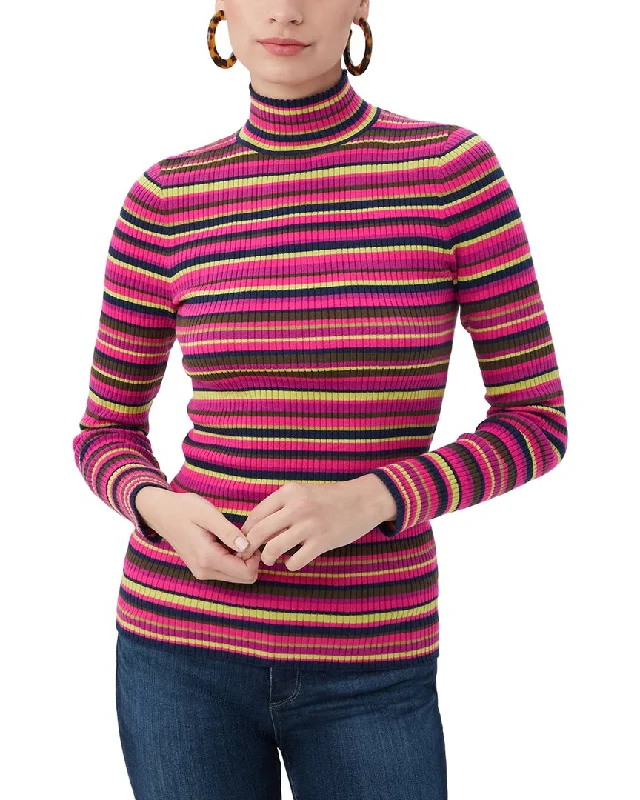 Trina Turk Hempstead Sweater Transparent Opaque Sheer