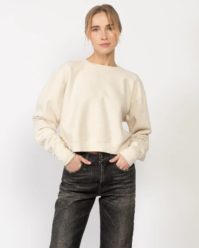 Ryder Cropped Sweater Lace Blend Ribbed Blend Corduroy Blend